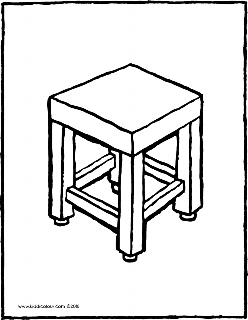 794x1024 Furniture Colouring Pages