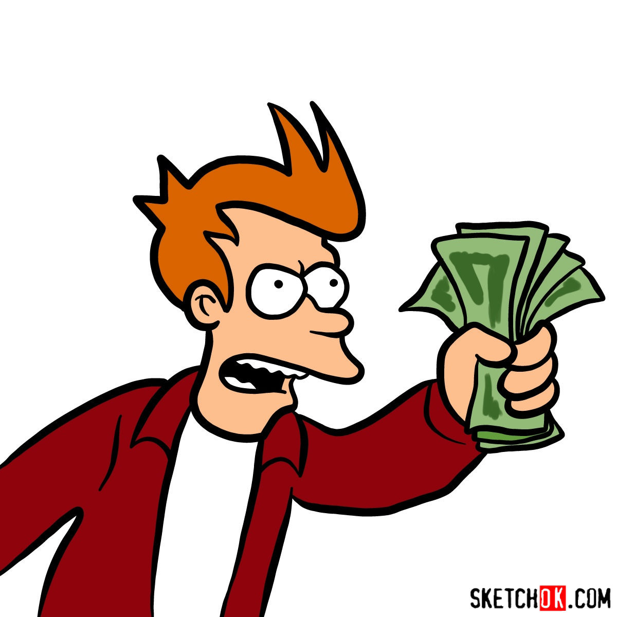 1200x1200 Futurama How To Draw Fry