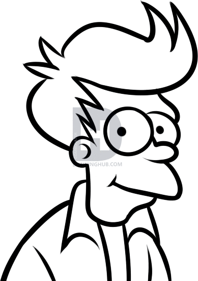 389x551 How To Draw Fry Easy, Step