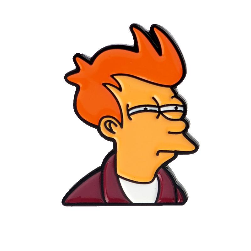 800x800 philip j fry pin tv show futurama pin brooches hard enamel