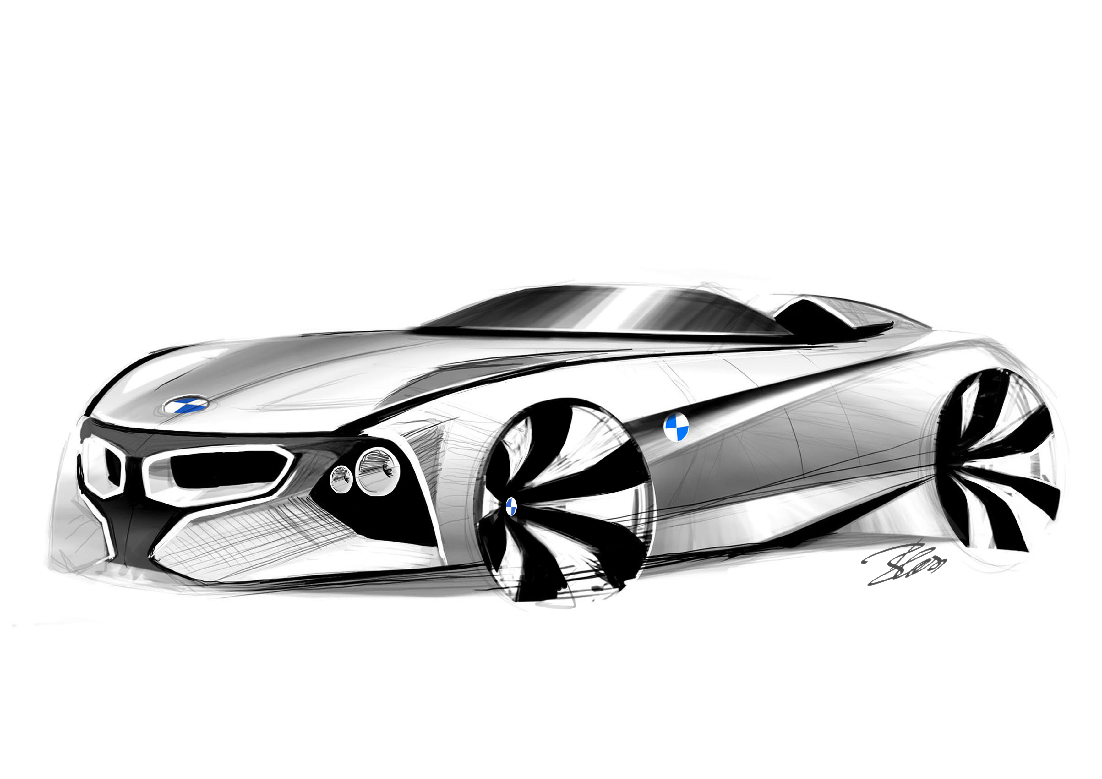 Future Car Drawing