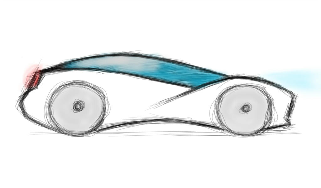 1024x600 Simple Future Car Sketch