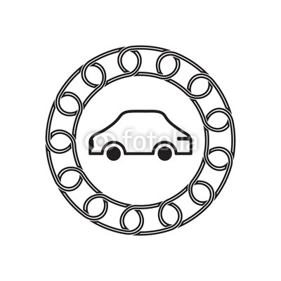 400x400 Car Icon With Blockchain Concept Future Technology Buy Photos