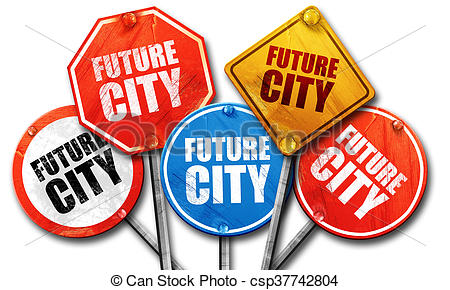 450x290 Future City, Rendering, Street Signs