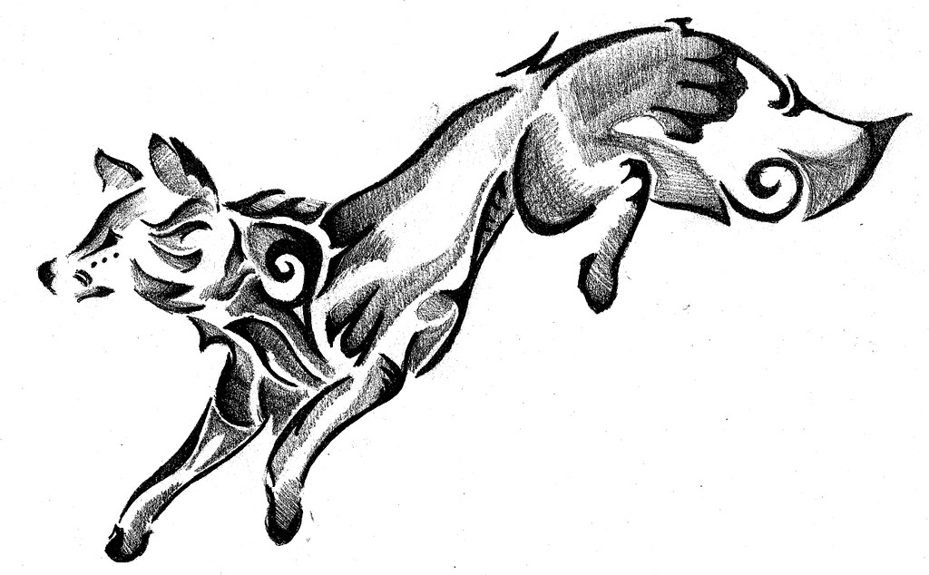 1024x634 Fox Drawing Color Future Tattoo Kitsuneshinku