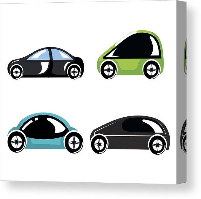 678x670 set futuristic modern car vehicles innovation canvas print