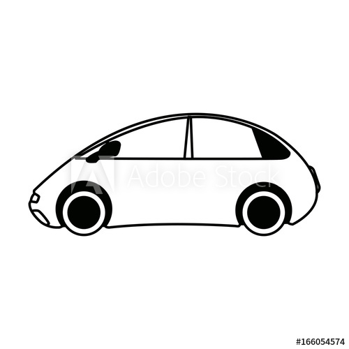 500x500 futuristic car vehicle smart autonomous side view