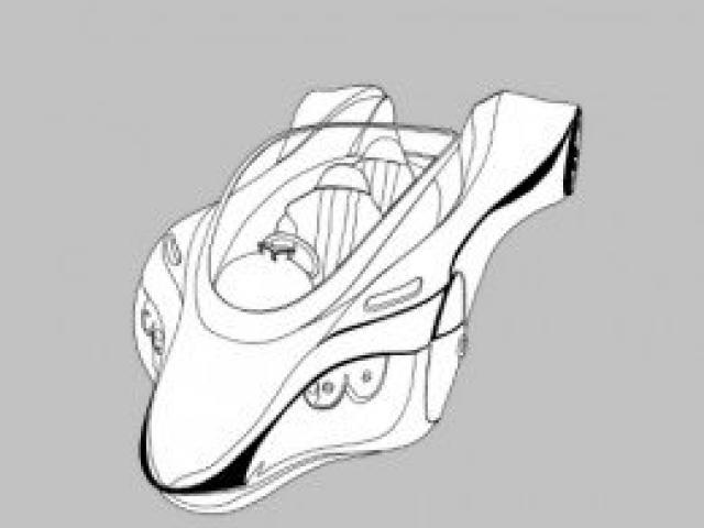 640x480 drawn car futuristic