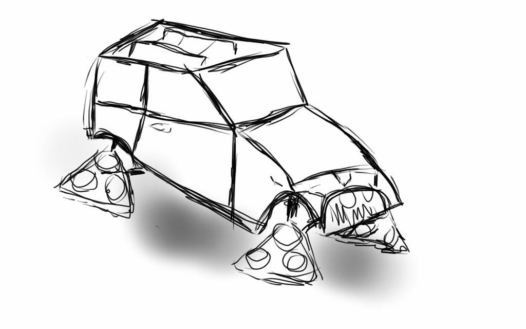 1024x640 futuristic car