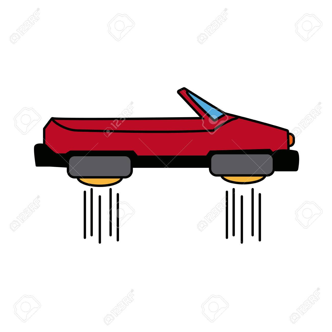 1300x1300 futuristic clipart hover car