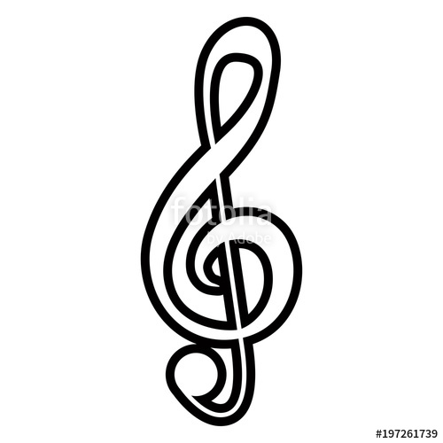 G Clef Drawing | Free download on ClipArtMag