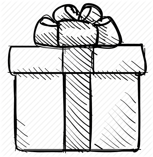 501x512 Gift, Drawing, Birthday, Transparent Png Image Clipart Free Download