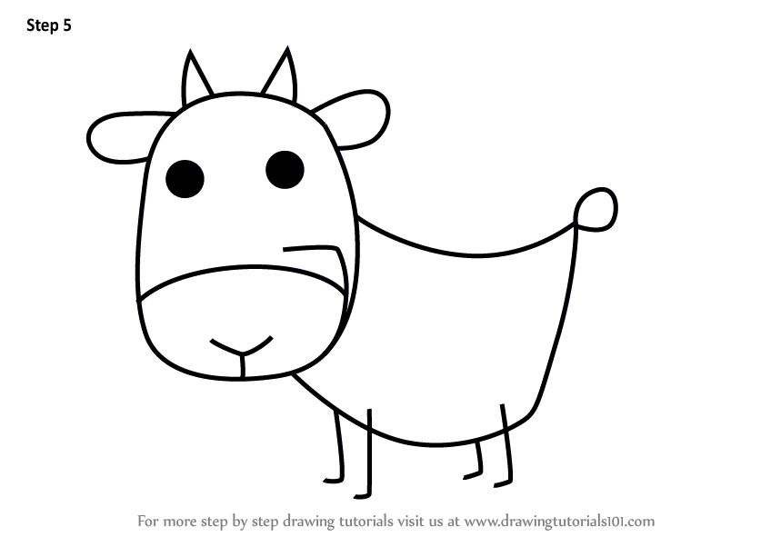 848x602 Learn How To Draw A Goat From Letter G
