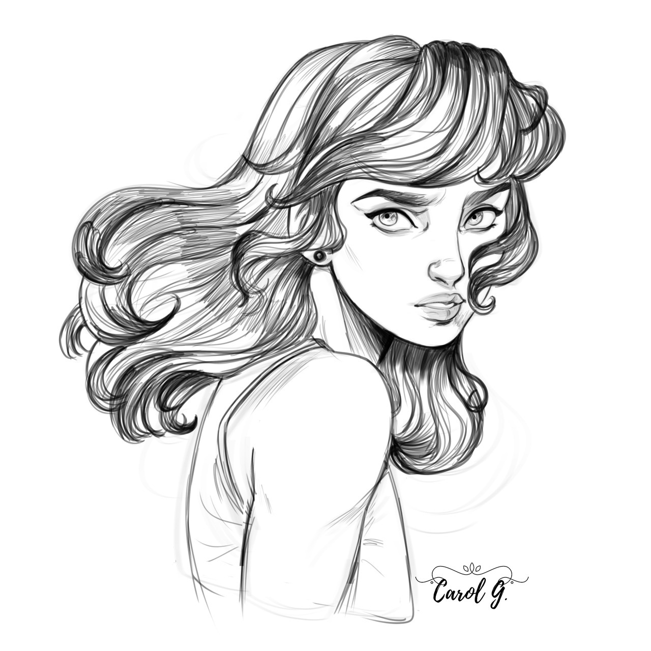 1280x1280 Carol G Quicky Sketch Adrien And Marinette Adults Art