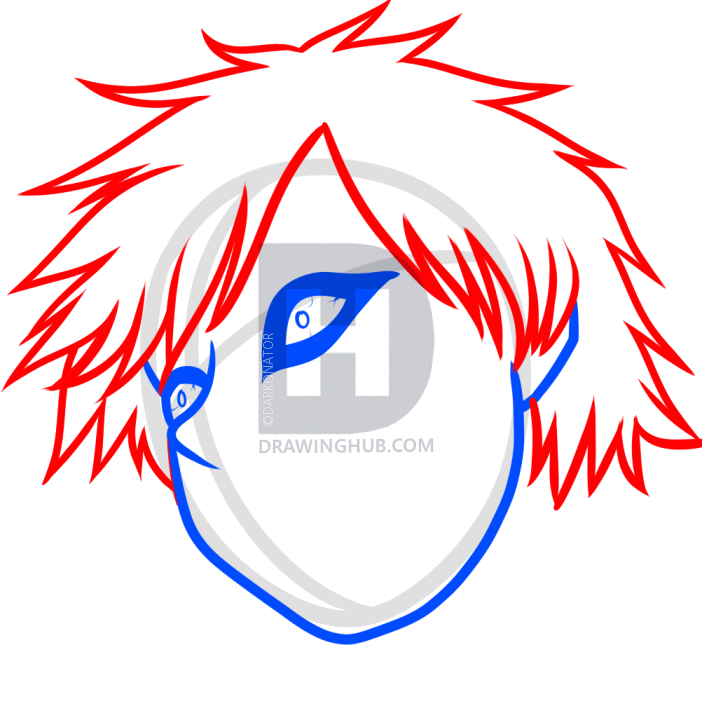 702x720 How To Draw Sand Gaara, Step