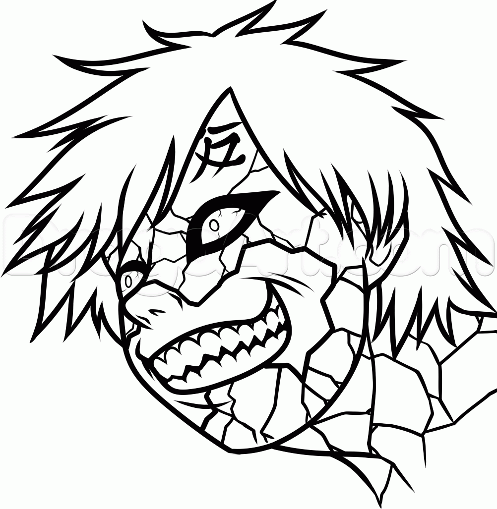 1002x1027 Step How To Draw Sand Gaara