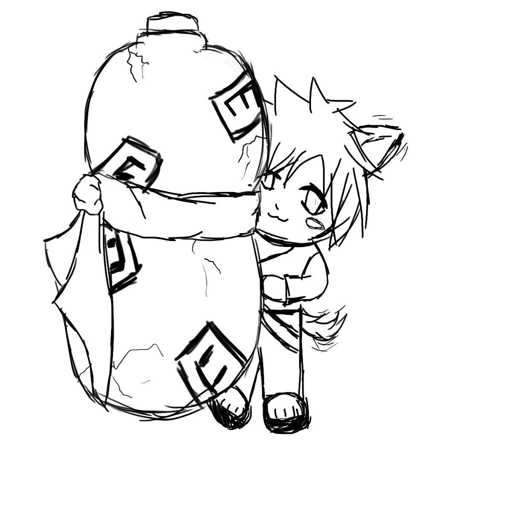 1024x1024 Gaara Chibi Sketch