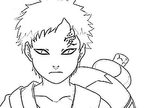 500x375 Gaara Cartoon Sketch