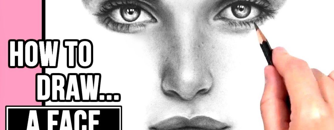 1140x445 How To Draw A Realistic Face Drawing Tutorial Part Eyes, Nose