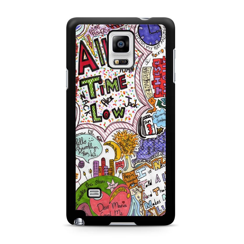1024x1024 all time low quote drawing samsung galaxy note case case persona