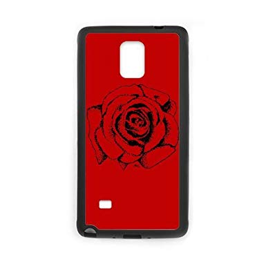 385x385 Samsung Galaxy Note Cell Phone Case Black Rose Drawing Khyes