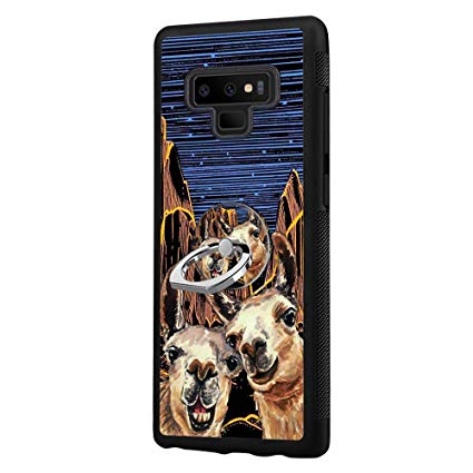 425x425 Llama Drawing Samsung Galaxy Note Case With Ring