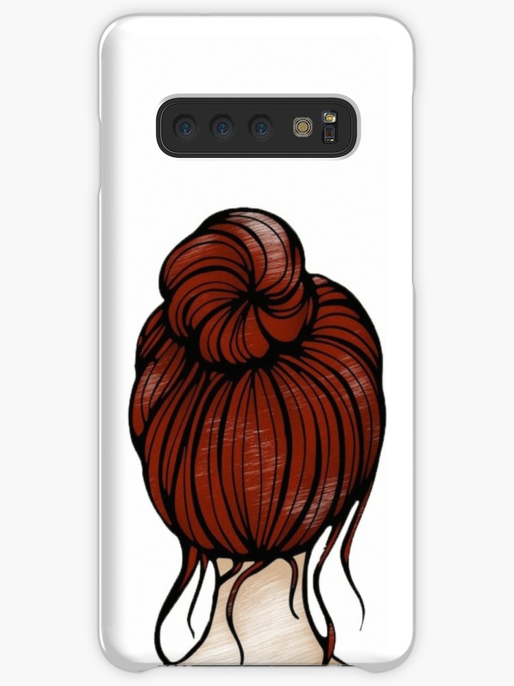 750x1000 Messy Bun Pencil Sketch Cases Skins For Samsung Galaxy