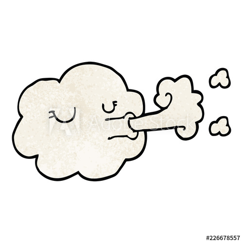 500x500 cartoon doodle cloud blowing a gale
