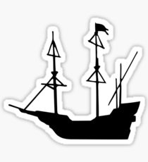 210x230 galleon drawing stickers redbubble