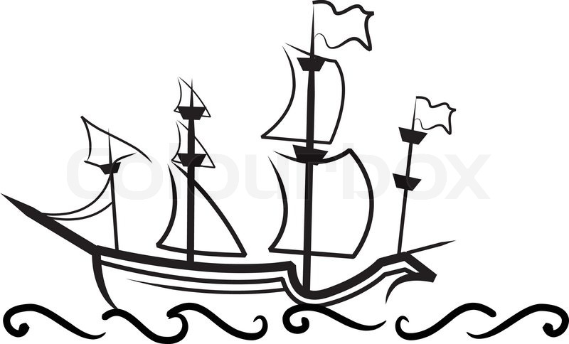 800x484 English Great Ship Stock Vector Colourbox