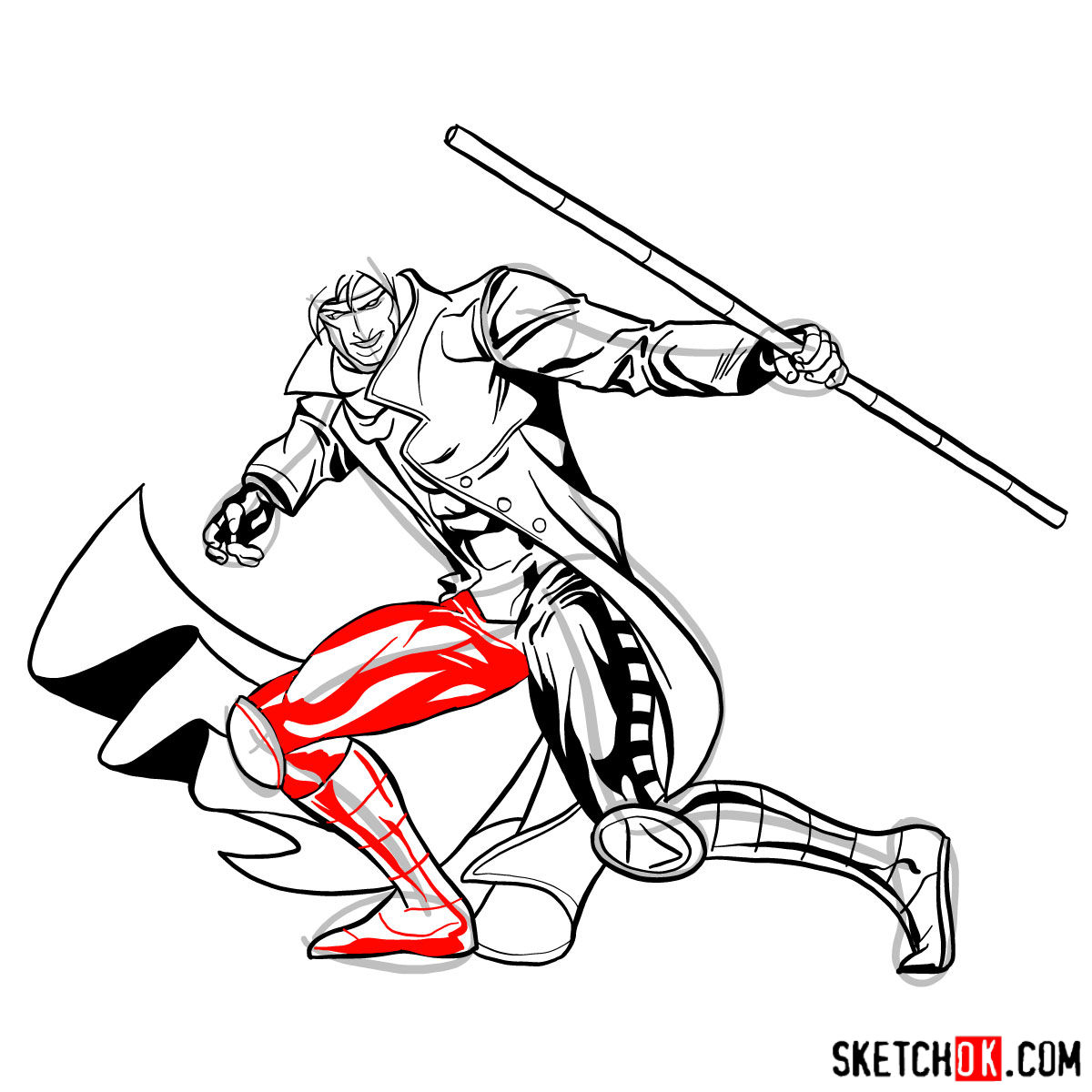 1200x1200 how to draw gambit from x men