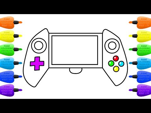 480x360 How To Draw Portable Gaming Console For Children Art Colors