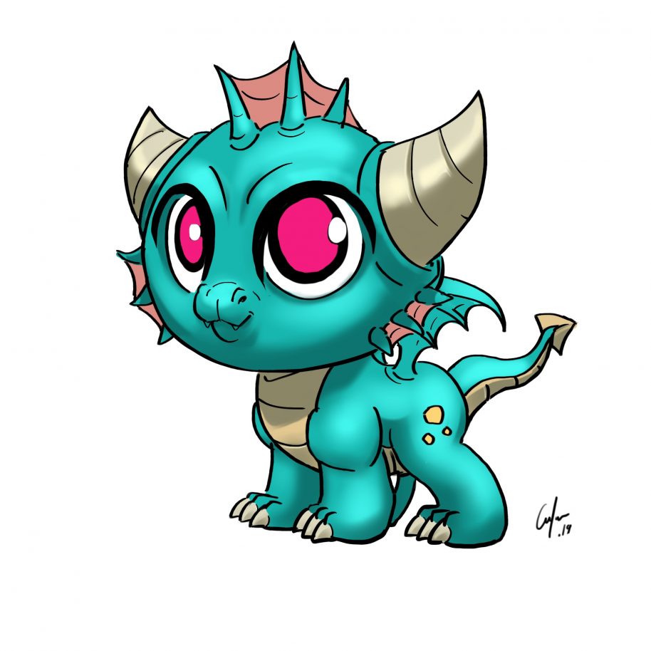 914x914 How To Draw A Chibi Kawaii Dragon Step