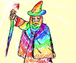 300x250 Gandalf The Rainbow Colored