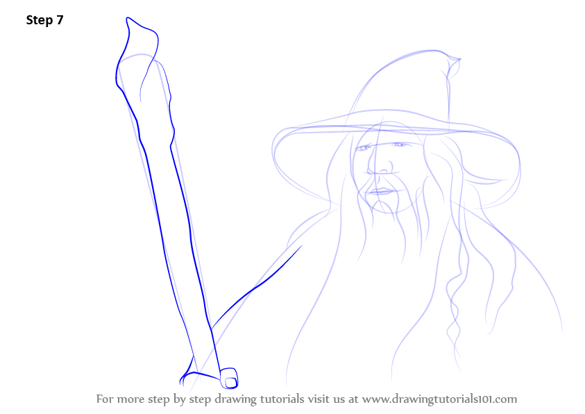 843x596 Learn How To Draw Gandalf From Lord Of The Rings