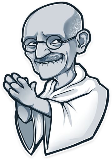 358x512 mahatma gandhi dibujos
