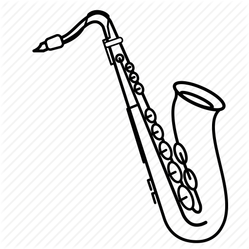 512x512 saxaphone drawing easy transparent png clipart free download