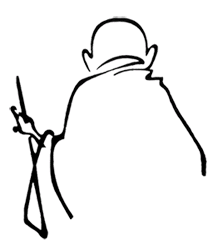 Gandhi Drawing Outline | Free download on ClipArtMag