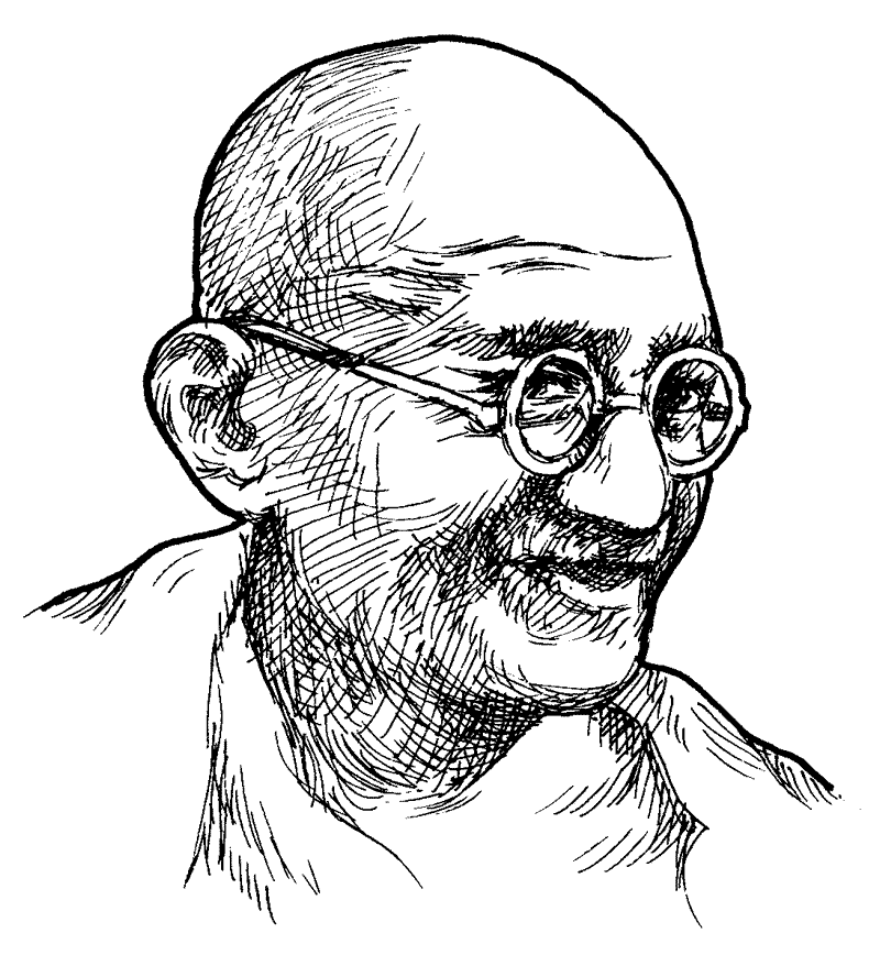 Gandhiji Drawing 