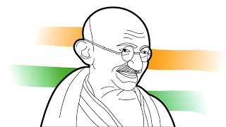 320x180 All Clip Of How To Draw Mahatma Gandhi