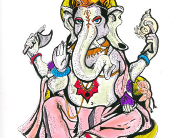 340x270 Ganesh Drawing Etsy
