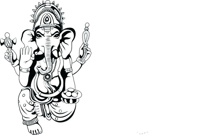 728x468 Ganesh Chaturthi Coloring Pages