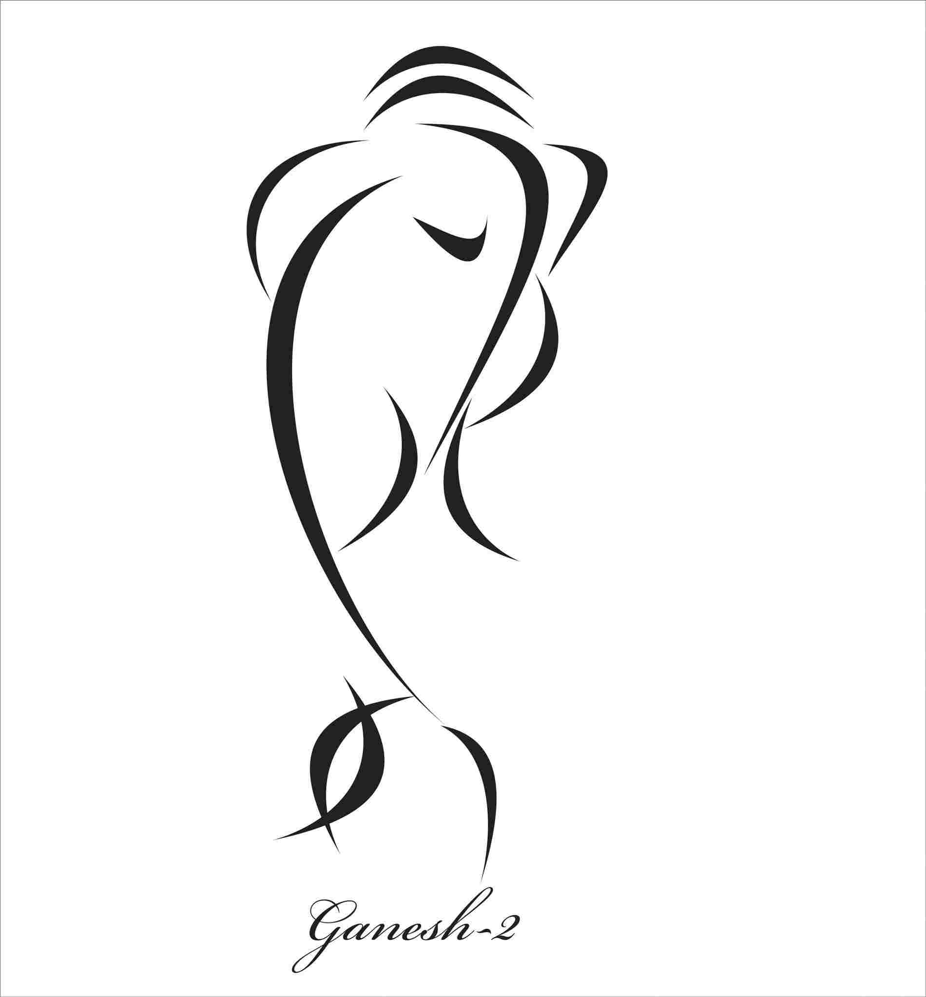 1900x2044 Ganesh Side Face Drawing