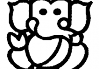 200x140 easy ganesha coloring pages with simple ganesha drawing google
