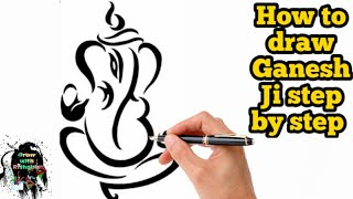 320x180 How To Draw Ganesha Face Step