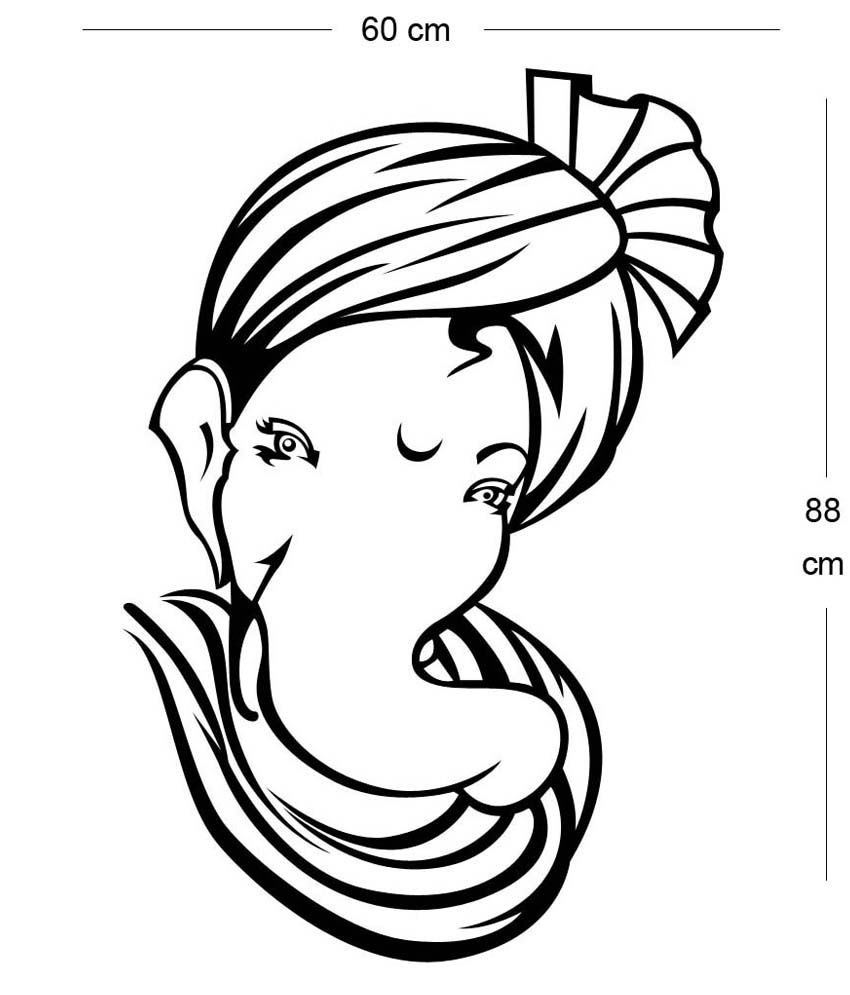 850x995 Ganesha Drawing Sketch And Simple Ganesh Line Drawings
