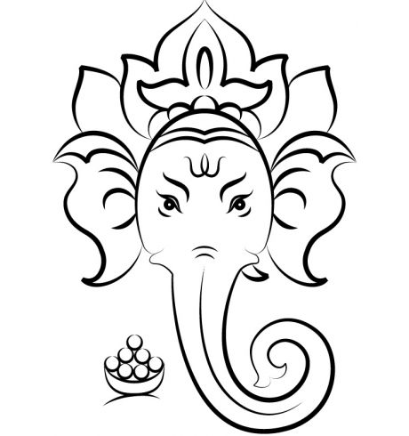 460x490 Ganesh Drawings