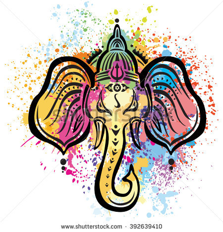 450x470 Ganesha Clipart Color