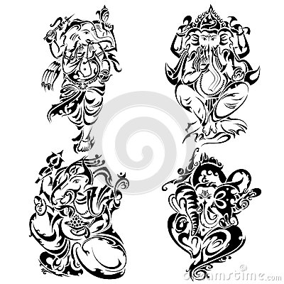 400x400 Ganesha Tattoo Designs, Ideas And Samples