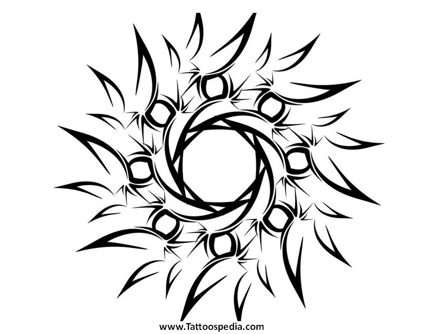 826x650 Tribal Flower Tattoos For Men